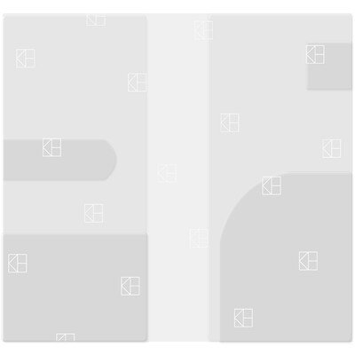 

Kinbor handbook protector transparent PVC envelope match with weekly plan account book cat KGQ22401