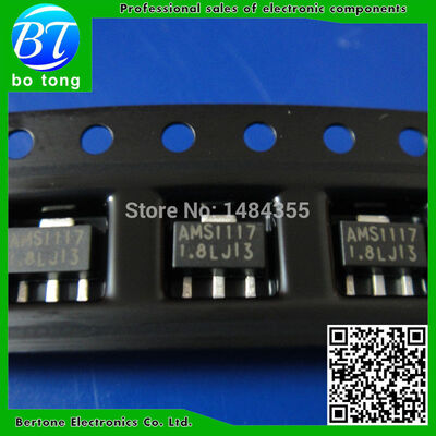 

Free Shipping 100PCS AMS1117-1.8V AMS1117 LM1117 1117 1.8V Voltage Regulator SOT-89