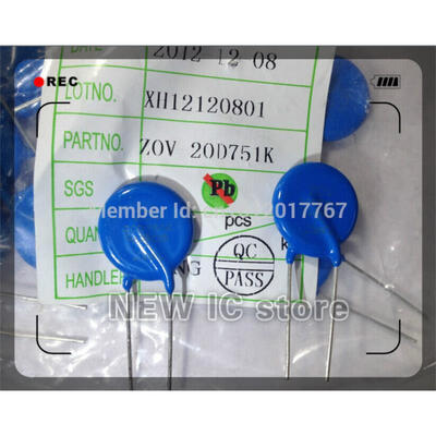 

Free shipping 10pcs Varistor resistor 20D751K 20D751 free sample provide new original