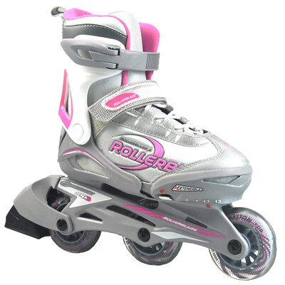 

Rollerblade Rollerblade коньков для детей моющегося регулируемых коньков роликовых коньков код S розового кометных