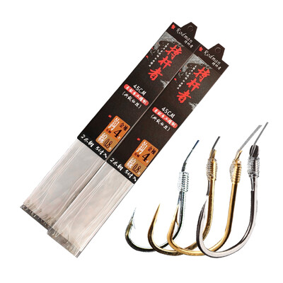 

Rodman Rodman Fish Hook Line Double Hook Hook Set Hook Hooked Good Fishing Line Group Shi Hang Group Fishing Gear Fishing Accessories Gold Sleeve Thorn No 7 Strand 15