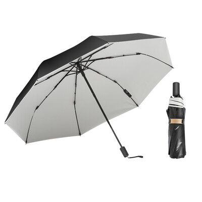 

Obolts sun umbrella female anti-UV ultra light tri-fold umbrella mini round folding sunshade sun umbrella light luxury white