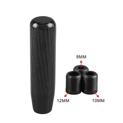

Racing Universal 130mm Long Carbon Fiber Aluminum Auto Shift Knob Adapter Gear Shift Knob