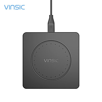 

VINSIC VSCW109 Portable Qi Wireless Charger Быстрая зарядка для устройств с включенным Qi