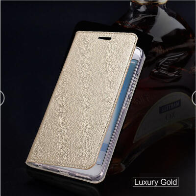 

Genuine Leather flip Case For iPhone 6 7 8 Plus X Calfskin Litchi Texture Phone Cover