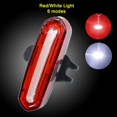 

100 LM Rechargeable COB LED USB Mountain Bike Tail Light Taillight MTB Safety Warning Bicycle Rear Light Bicycle Lamp