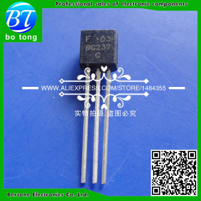 

50pcs free shipping BC237C BC237 TO-92 Bipolar Transistors - BJT NPN 45V 100mA