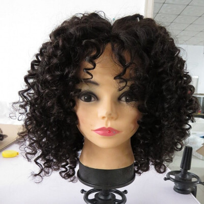 

Clymene Hair Short Bob Curly Full Lace Wigs Human Hair With Baby Hair Bleached Knots Virgin Brazilian Glueless Full Lace Wigs