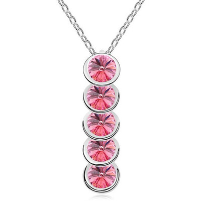 

Elegant Crystals from Swa Elements Necklaces & Pendants High Quality Bridal Engagement Jewelry Christmas Gift Accessories 11324