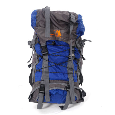 

60L Большая емкость Unisex Открытый кемпинг Рюкзак Путешествия Нейлоновая сумка Восхождение водонепроницаемый рюкзак Пешие пакеты