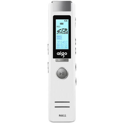 

Patriot aigo voice recorder R6611 16G micro professional HD remote noise reduction MP3 player study conference interview certi