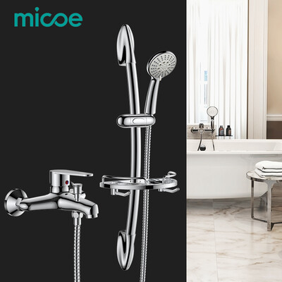 

Micoe 2018 Ванна Смеситель для ванной комнаты Душевой набор для ламината 150 мм Встраиваемый в стену горячий и холодный водяной смеситель