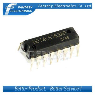 

10PCS HD74LS163AP DIP16 HD74LS163 DIP SN74LS163AN 74LS163 new and original IC free shipping