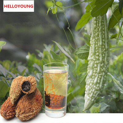 

C-TS059 Health Care 2 pcs Cellaring Charcoal Bitter Gourd Tieguanyin Tea Sweet Bitter Gourd TiKuanYin Tea Slimming Oolong Tea