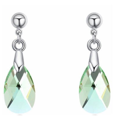 

Women Fashion Jewelry Water Drop Earrings Crystal from Austrian High Quality Accessories Simple Style Gift E27387