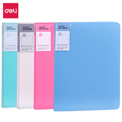 

Deli deli 5065 A4 30-page fashion bright information booklet information bag folder red