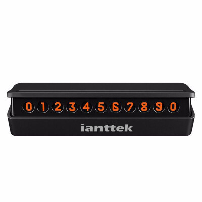 

Love ant ianttek AY-01 car temporary stop shift card hidden car phone number car interior decoration matte black