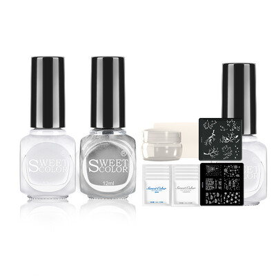 

Sweet Color Healthy Manicure Fancy Print Oil Set Set of 9 Polar Fairy Tales Nail Art Tools Beginners Getting Started