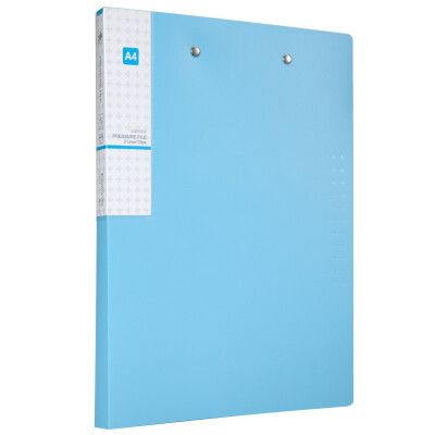 

Comix A613 antibacterial series double strong folder folder light folder A4 silver blue