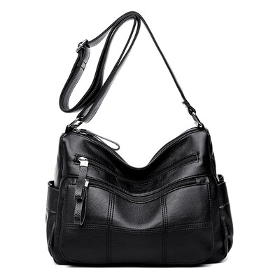

Handbags 2018 new fashion women bag middle-aged ladies bag wild shoulder Messenger bag large capacity soft PU big bag