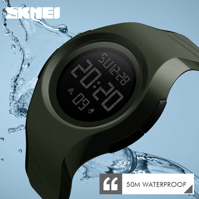 

SKMEI Merk mannen Mannen LED Digitale Militaire Horloge 50 M Dive Swim Jurk Sporthorloges Mode Outdoor Waterdicht Horloges 1269