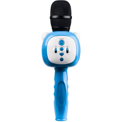 

Extreme space JDBF early education educational toys children singing microphone wireless Bluetooth Kara 0K microphone boy girl performance toy palm KTV rechargeable PF5501 blue
