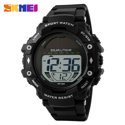 

2018 nieuwe skmei trendy merk mannen militaire sport horloges mode digitale led zonne-energie mens horloges horloge orologio uomo