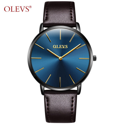 

Ультра тонкие кварцевые наручные часы OLEVS Luxury Brand Men Watch Кожаный ремешок Casual Простые часы erkek kol saati relojes hombre