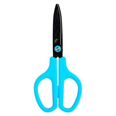 

Fizz upgraded Teflon scissors anti-stick stainless steel scissors boutique skin sense series office supplies light blue FZ212002