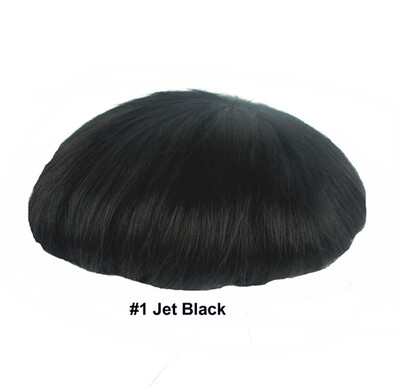 

100 European virgin human hair 10A toupee for men with SOFT THIN Super Swiss lace 10" x 8" Straight hair pieces for men from NLW