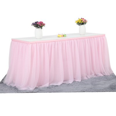 

Tutu Tulle Table Skirt Cloth for Party Wedding Home Decoration