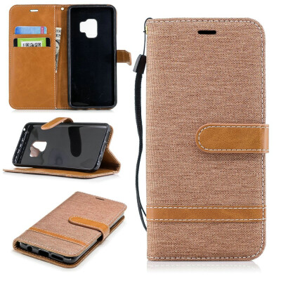 

BEFOSPEY Mixed Colors Denim PU LeatherSoft TPU Card Slot Stand Wallet Case For Samsung Galaxy S9201858