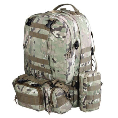 

55L 3D Molle Tactical Открытый штурмовой военный рюкзак Рюкзак Сумка