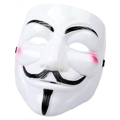 

FANLUS V for Vendetta Anonymous Guy Fawkes Resin Fancy Cool Costume Cosplay Mask for Parties Carnivals