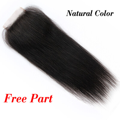 

NamiHair Wholesale Price 4x4 Lace Closure Brazilian Virgin Human Straight Hair Free Part Middle Part Three Part Remy Human Hair