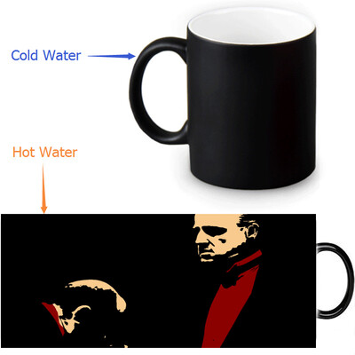 

The Godfather 350ml/12oz Heat Reveal Mug Color Change Coffee Cup Sensitive Morphing Mugs Magic Mug Milk Tea Cups