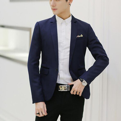 

Mens Fashion Blazer Casual Suit Slim Fit Jacket Wedding Dress