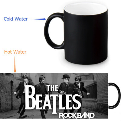 

The Beatles 350ml12oz Heat Reveal Mug Color Change Coffee Cup Sensitive Morphing Mugs Magic Mug Milk Tea Cups