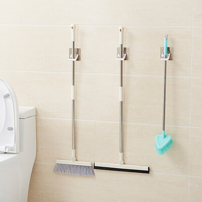

Excellent strong non-marking hook sticky hook broom mop rack bathroom bathroom powerful multi-purpose suction cup mop clip storage hanging shelf white 3 Pack