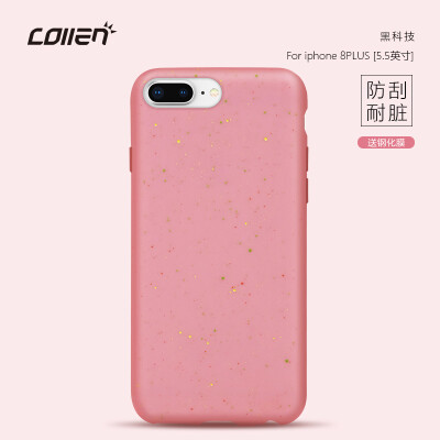 

Collen iphone7plus / 8plus Мобильная оболочка Apple 8 / 7plus Обложка Anti-fall All-inclusive Scrub Smudge Прозрачная крышка Man-color powder