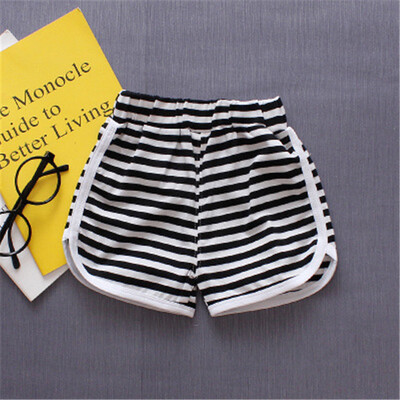 

2018 2018 stripe fashion Kids Trousers Children Pants for boys summer beach loose shorts size