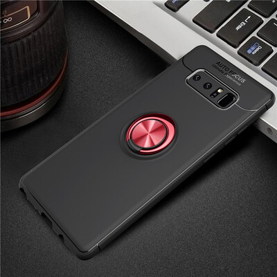 

Samsung Galaxy Note8 Luxury Metal Ring Magnetic Bracket Shockproof Cooling TPU Phone Case