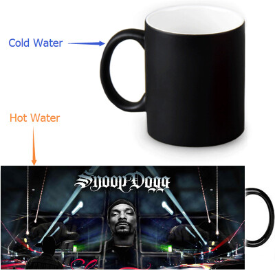 

Snoop Doggy 350мл / 12 унций Heat Reveal Mug Color Change Чашка кофе Чувствительные морфинг-кружки Волшебная чашка для чайных чашек