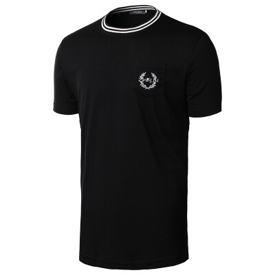 

Mens Fashion Round Neck Short Sleeve Casual T Shirt