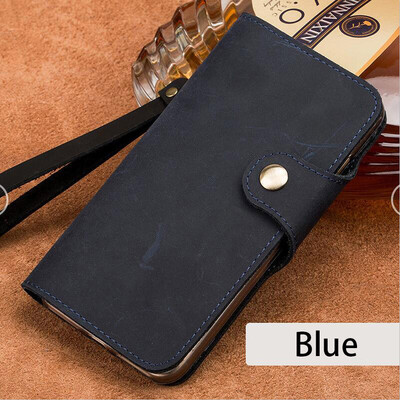 

LANGSIDI Genuine Leather flip Phone Case For iPhone X 6 6S 7 8 Plus retro crazy horse leather buckle style flip cover