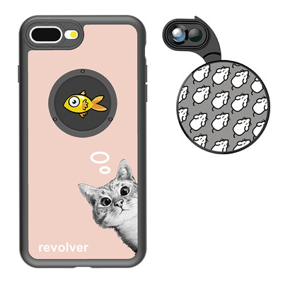 

Ztylus iphone 7P8P Universal Wide-angle Macro Fisheye 6 in 1 Apple Phone Lens Set Kitty Powder