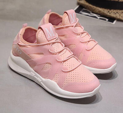 

Increase sports shoes in spring&summer 2018 Breathable Korean version Wild leisure Womens shoes flat running shoes Female stu