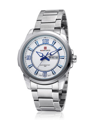 

NAVIFORCE 9035 Men Watch New Fashion Casual Brand Wristwatches Full Steel Quartz Watches Men Business Luxury Dail Calendar Relog