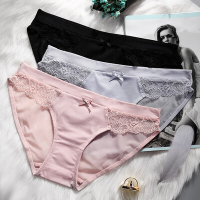 

Scarecrow MEXICAN Panties Lace Low-rise Sexy Mesh Openwork Briefs 3 Pack 81825 Sexy Mesh Combination 2 L