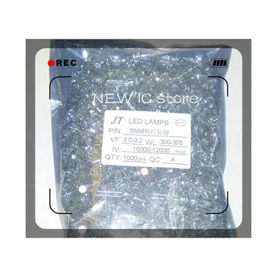 

500pcslot dip 5mm Ultra Bright Blue LED Diode Round Water Clear Cool blue Color 13001500mcdMCD Wholesale&Retail